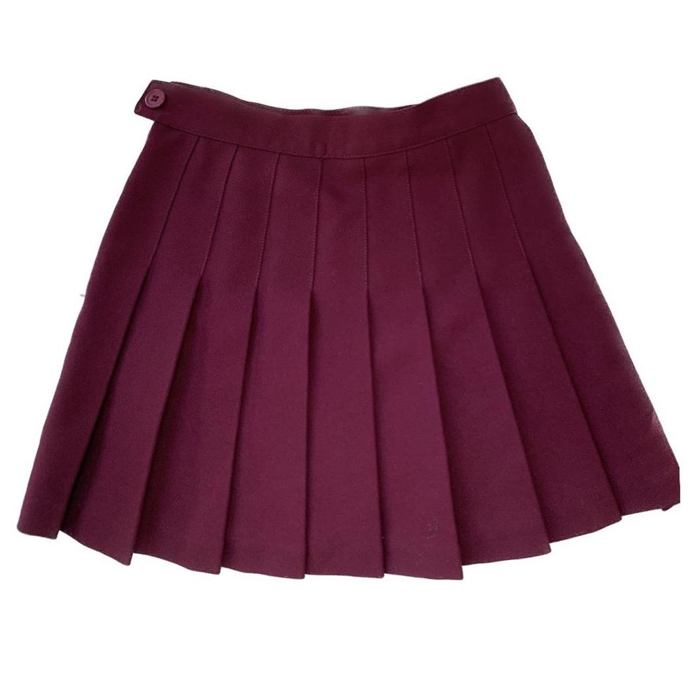 American apparel pleated y2k burgundy